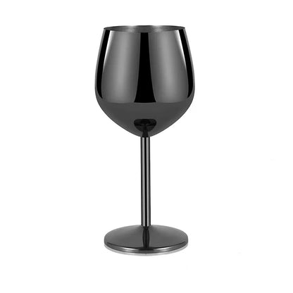 500ml Stainless Steel Wine Glass Goblet Sets Durable Metal Cup for Red Wine Champagne Bar Party Kitchen Goblets Drinking Utensils