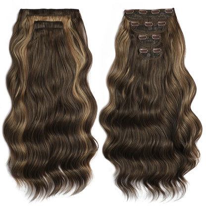 Voluminous Clip-In Hair Extensions 22 Inch Set for Length and Volume