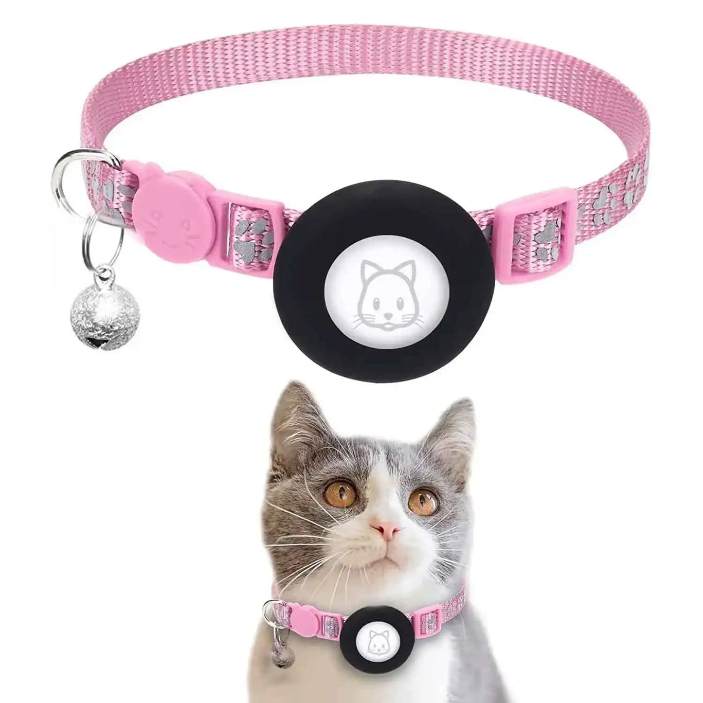 Reflective GPS Pet Tracker Collar With Breakaway Waterproof Housing