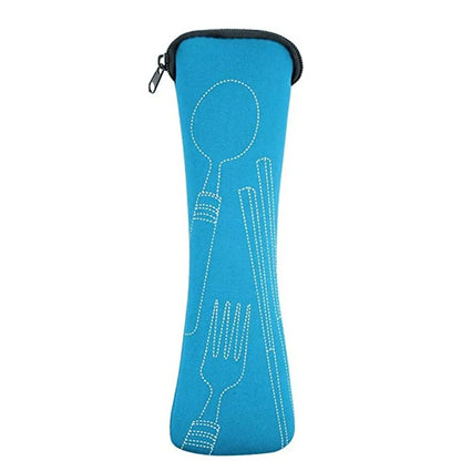Travel Packaging Tableware Bag Picnic Portable Tableware Case Without Dinnerware Cutlery Bags Picnic Fork Spoon Storage Box