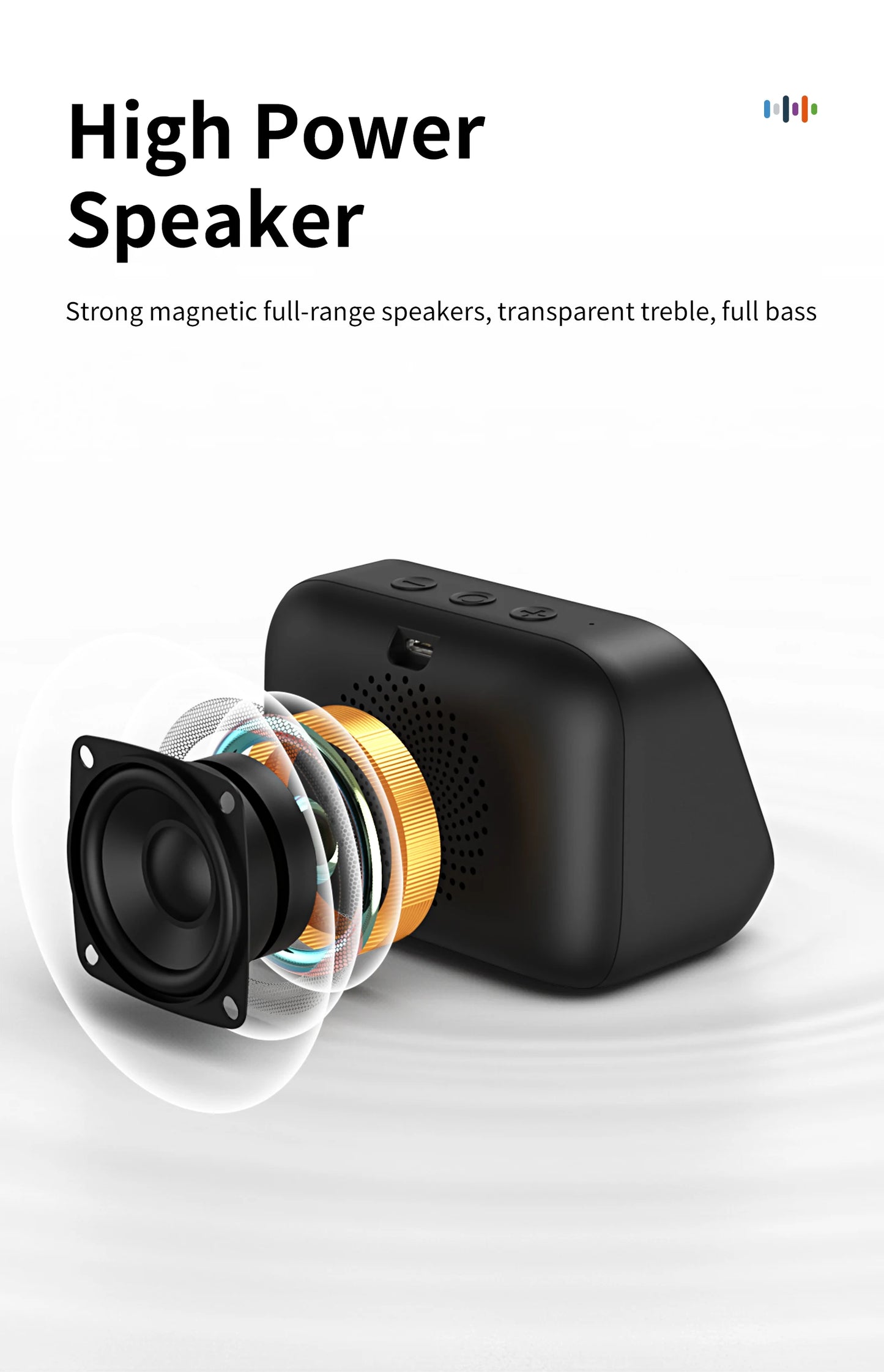 AI Smart Bluetooth 5.4 Touchscreen Speaker & Voice Assistant – Digital Album Alarm & HD Audio