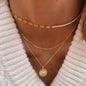 Layered Heart Pendant Necklace with Crystal Bead Detailing for Everyday Sparkle and Delicate Shine