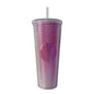 2026 Luxury Diamond Cold Cup Tumbler with Straw | Double Wall Iced Coffee Cup | Starbucks-Style Reusable Cup