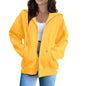 Women's Hoodie With Zip Front Long Sleeves for casual wear
