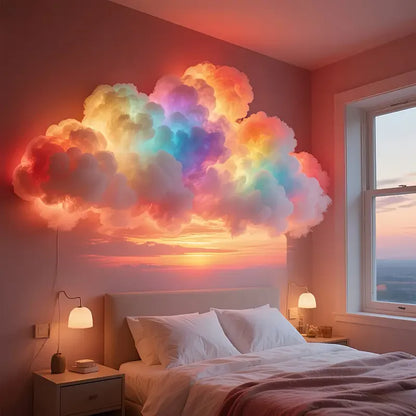 Cloud Shaped Led Light with Remote App Control and Rgb Color Changing