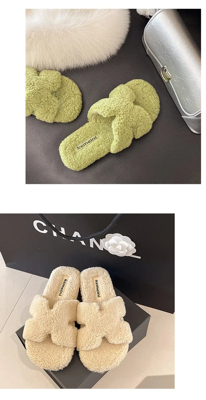 Soft Slippers with Faux Fur Lining for All Day Indoor Outdoor Warmth