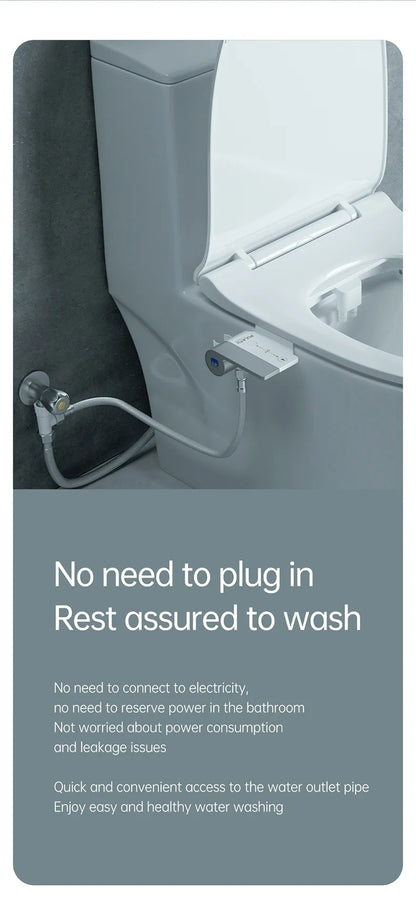Bidet toilet attachment with sprayer