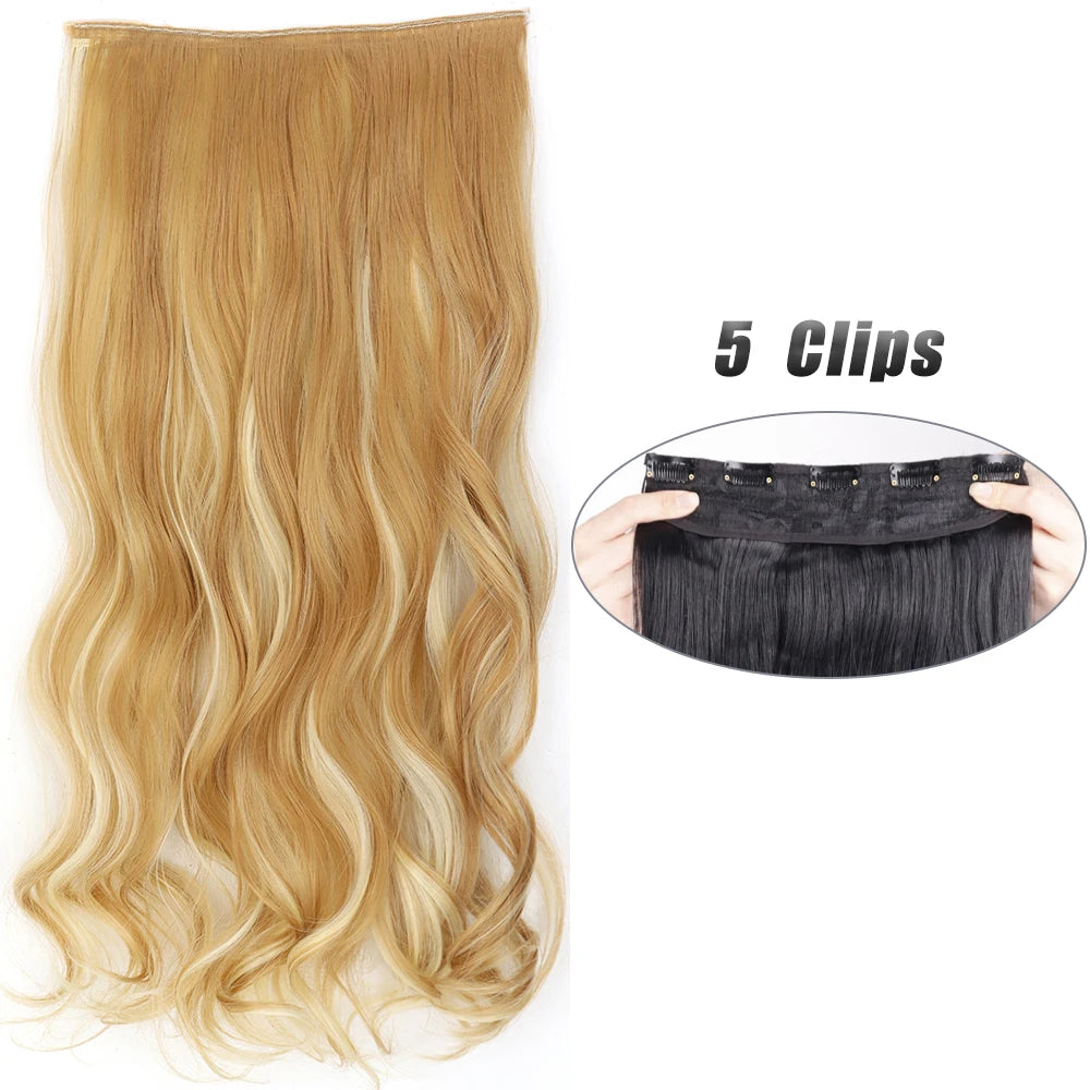 Voluminous Clip-In Hair Extensions 80cm For Fuller Long Hair Look