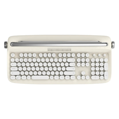 Retro Wireless Bluetooth Typewriter Keyboard 108 Keys Abs Office