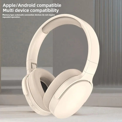 Over Ear Bluetooth Headphones PVC Wireless ANC Deep Bass And Long Battery Life