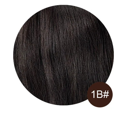 Clip In Hair Extensions 7 Pieces Human Hair 22inch #99J Burgundy Red For Bold & Vibrant Style