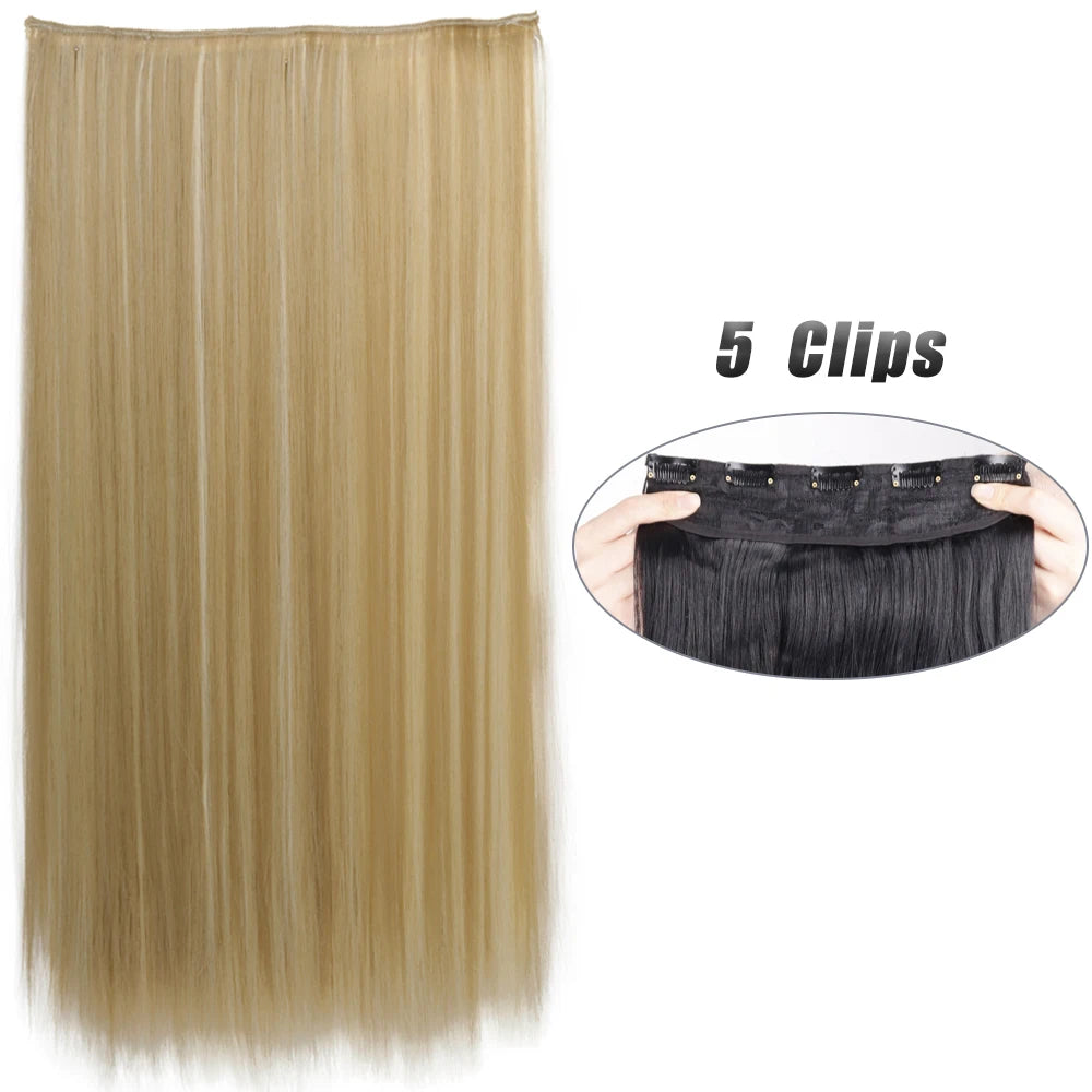 Wavy Clip In Hair Extensions Five Clip Set for Fuller Waves