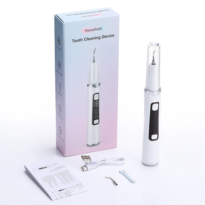 Electric Tooth Polisher - 4 Modes Dental Tartar Remover Plaque Stains Cleaning Teeth Whitening Tool
