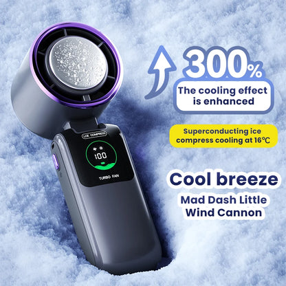 Portable Neck Fan 100 Speed Adjustable Mini Electric Outdoor Handheld