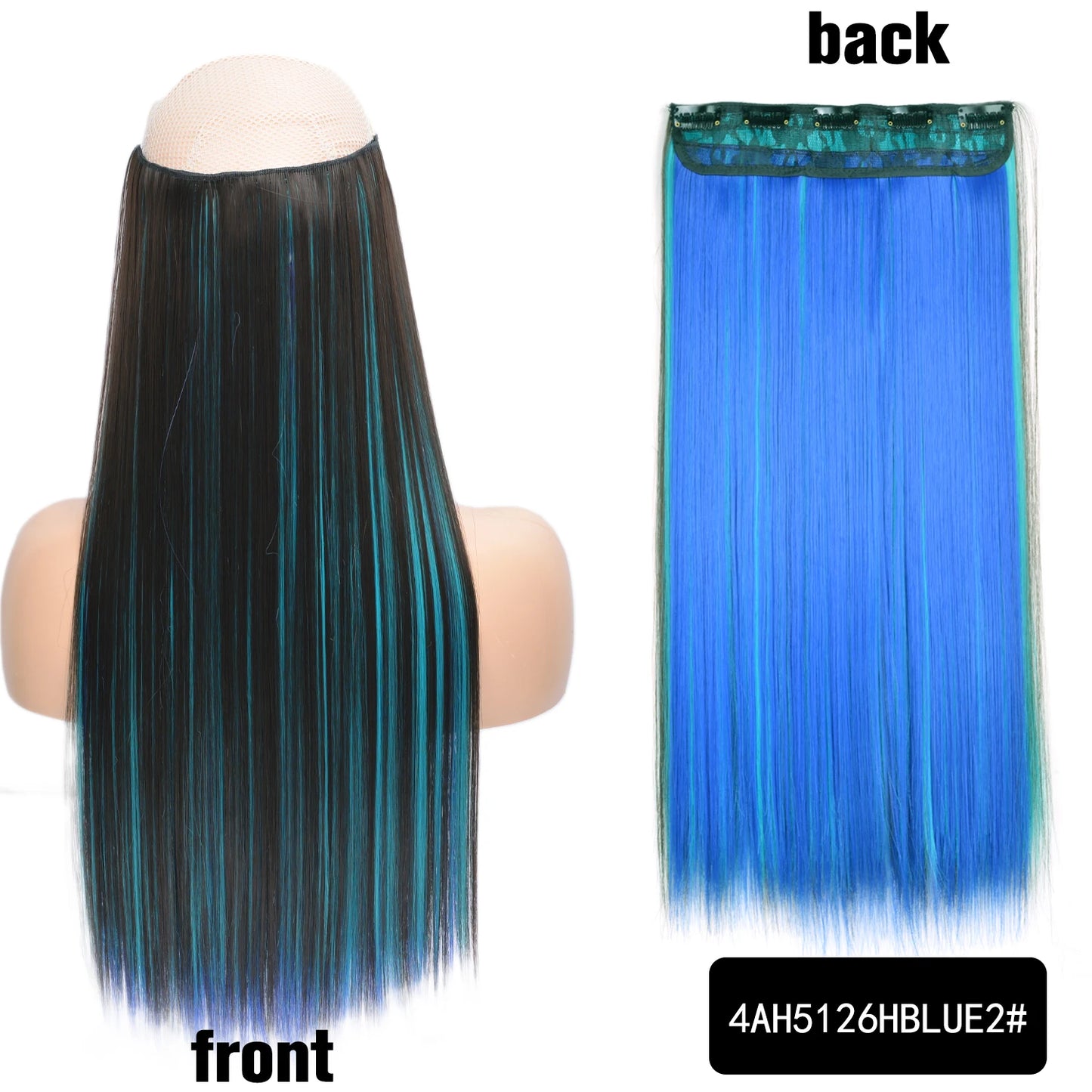 Long Clip In Hair Extensions for Length and Volume 22 Inch