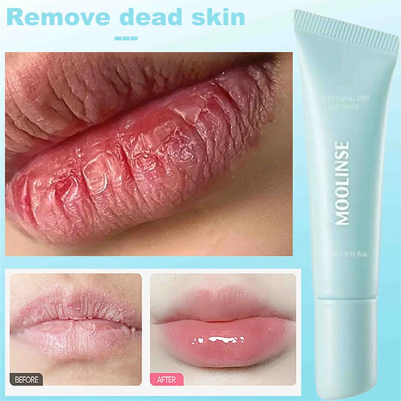 Korean Lip Mask With Cooling Hydration And Soothing Formula For Reduced Fine Lines And Hydrated Lips