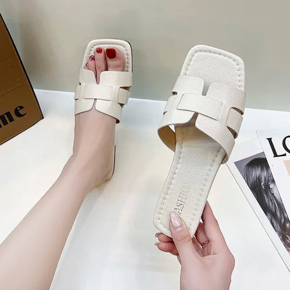 Flat Sandals for Women with Lightweight Water Friendly Open Toe