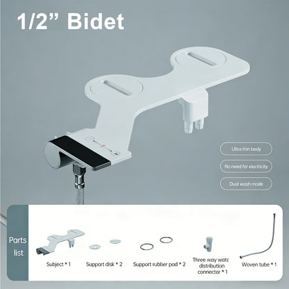 Bidet toilet attachment with sprayer