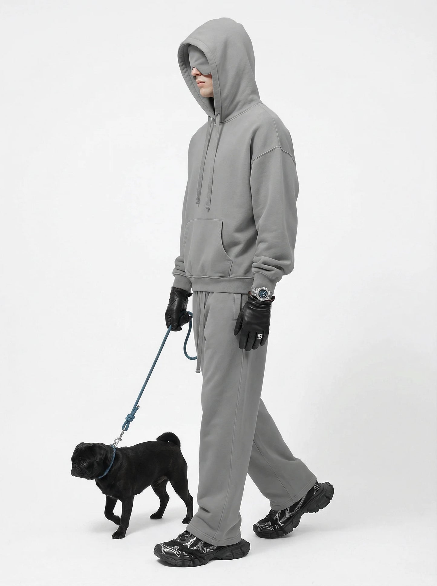 Unisex Cotton Blend Fleece Hoodie And Pants Set With Relaxed Fit And Soft Texture