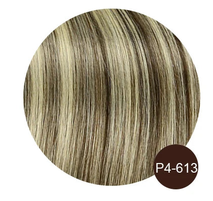 Clip In Hair Extensions 7 Pieces Human Hair 22inch #99J Burgundy Red For Bold & Vibrant Style