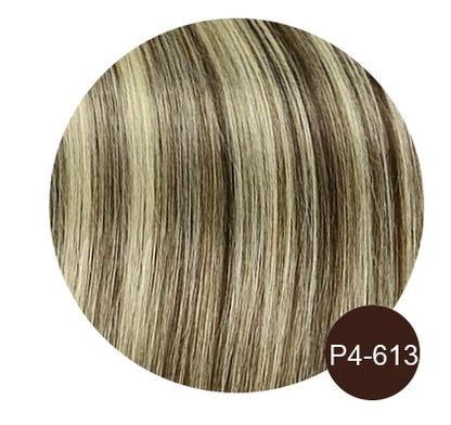 Clip In Hair Extensions 7 Pieces Human Hair 22inch #99J Burgundy Red For Bold & Vibrant Style