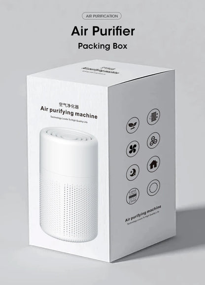 Portable Air Purifier Usb Powered for Car and Desk with Blue Ion Odor Neutralizing Diffuser for Fresh Air