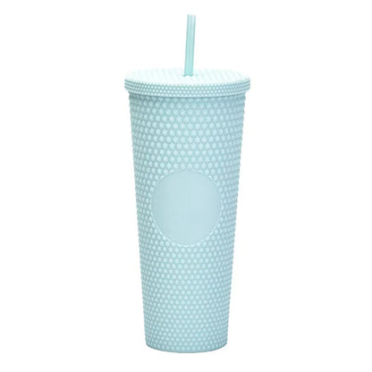 2026 Luxury Diamond Cold Cup Tumbler with Straw | Double Wall Iced Coffee Cup | Starbucks-Style Reusable Cup