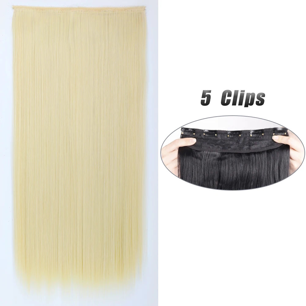 Voluminous Clip-In Hair Extensions 80cm For Fuller Long Hair Look