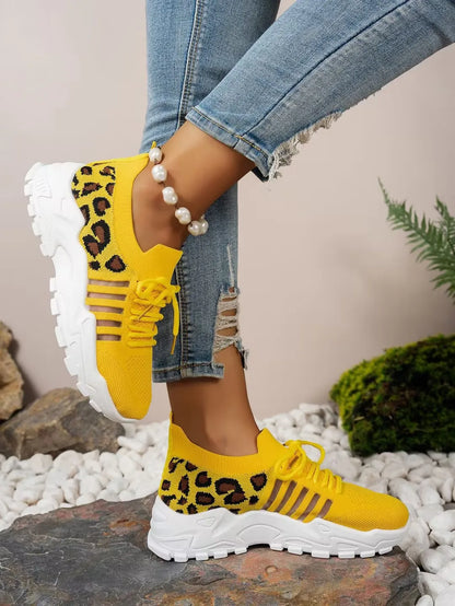 shoes woman 2025 [Leopard print sneakers] lightweight and breathable women's casual sneakers.women's shoes sale shoes