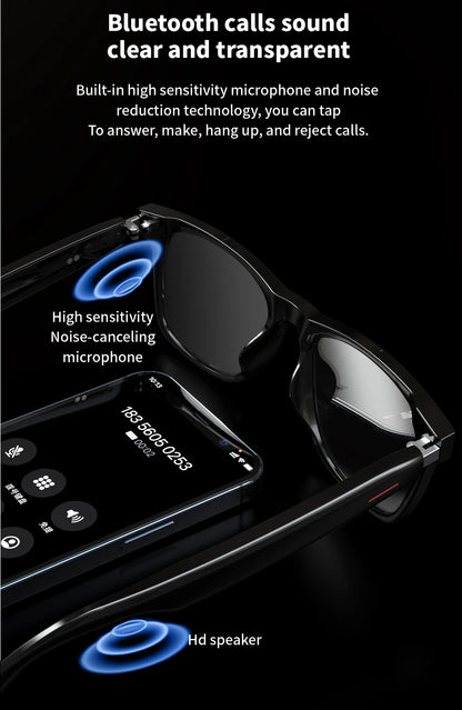 Smart Translate Glasses With Bluetooth Calling And Noise Canceling Music