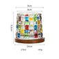 Tumbler Whiskey Glass with Base Crystal Whiskey Glasses Rotating Spinning Wine Brandy Glass Cup Drinkware for Bar Home