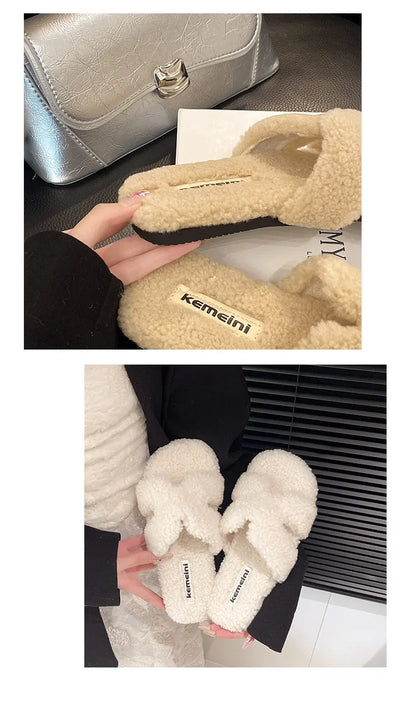 Soft Slippers with Faux Fur Lining for All Day Indoor Outdoor Warmth