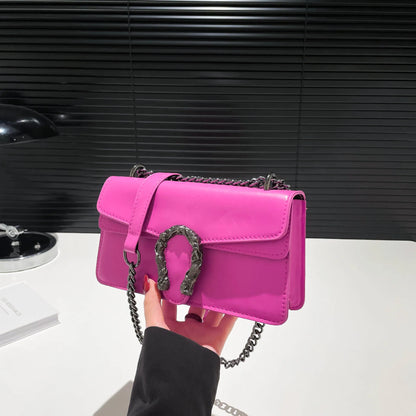 Square Crossbody Bag with Chain Strap for Women Durable Lightweight