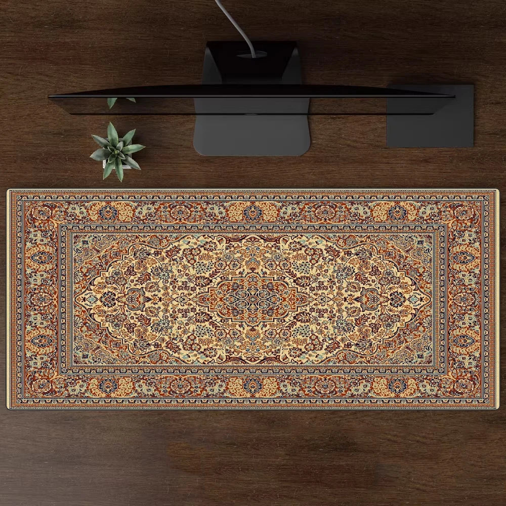Luxury Persian Carpet Mouse Pad Large Persian Pattern MousePad Game Desk Accessories Computer Desk Mat Bedroom Floor Mat Persian Carpet