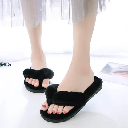 Luxe Studio Plush Faux Fur Slippers  | Merch Gone Viral.