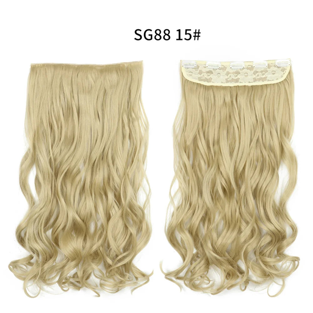 Long Clip In Hair Extensions for Length and Volume 22 Inch