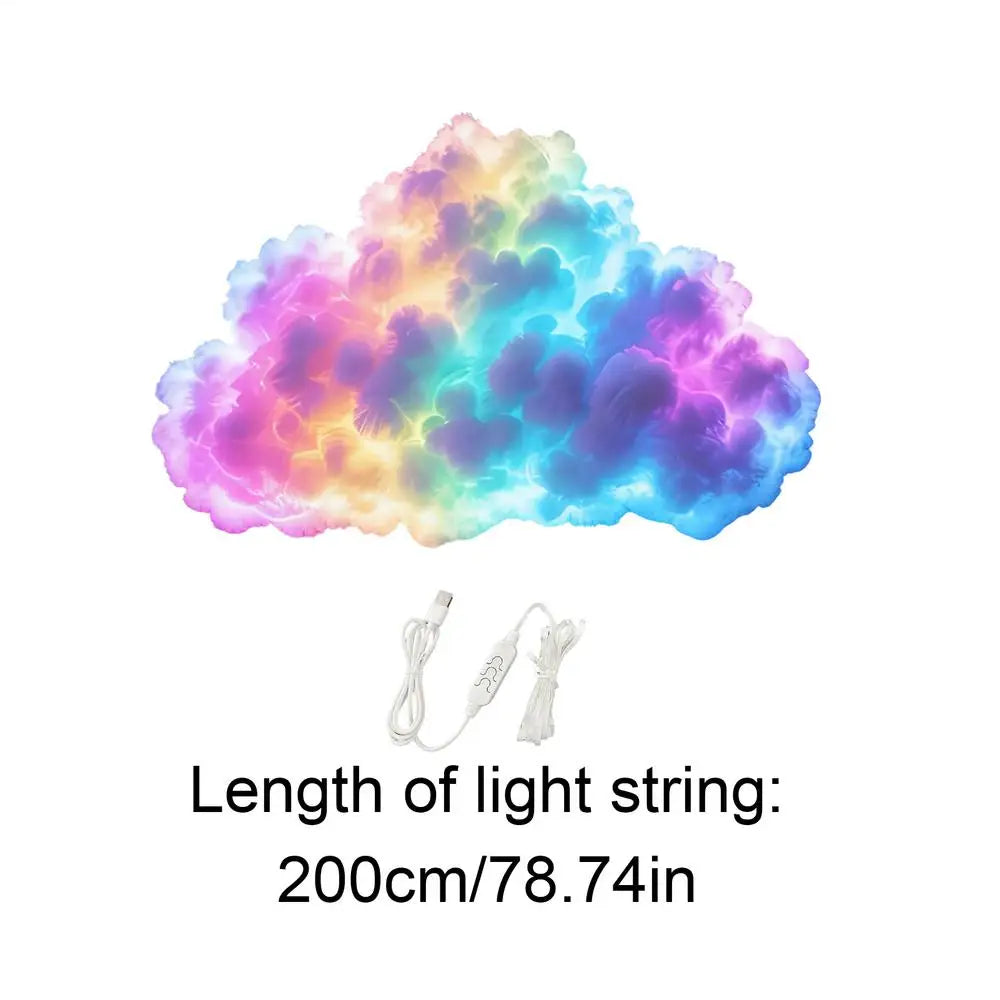 Acrylic Cloud Ceiling Lamp with 3D LED Ambient Light for Bedroom Decor