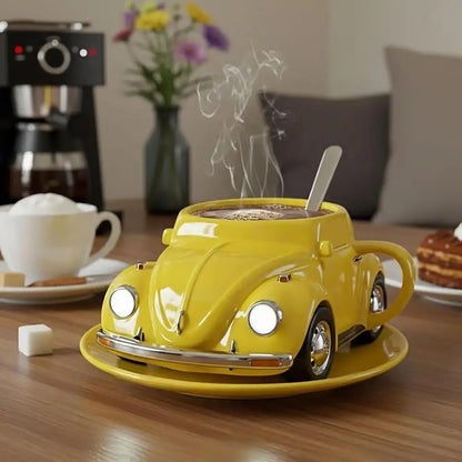 Handmade Beetle Shaped Mug with 321 Ml Capacity for Beetle Lovers Gift