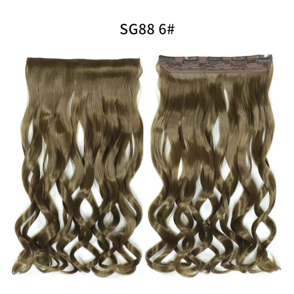 Long Clip In Hair Extensions for Length and Volume 22 Inch