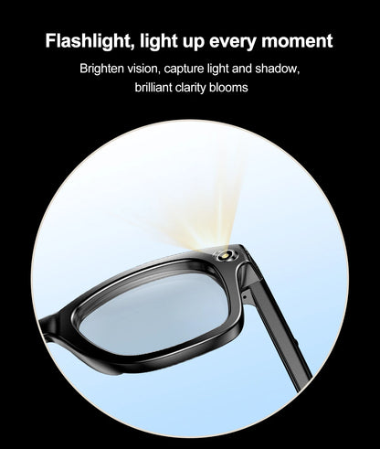 Smart Glasses  Recording Videos AI Photo Recognition Answer Translation 260mAh Large Battery IP65 Waterproof Bluetooth Glasses