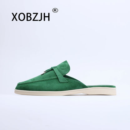 2026 Luxury Butter Suede Tassel Loafers – Designer Slip-On Flats for Women | Chic Walking & Work Shoes