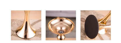 Gold Metal Candle Holder Lantern Centerpiece For Weddings At Home