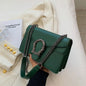 Textured Leather Crossbody Bag With Crocodile Pattern And Durable Build And Everyday Chain Strap
