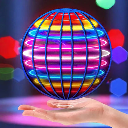 LED Flying Ball Boomerang Toy Hovering Light Up Orb for Nighttime Play