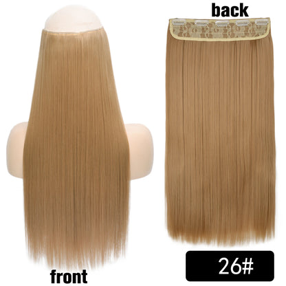 Long Clip In Hair Extensions for Length and Volume 22 Inch