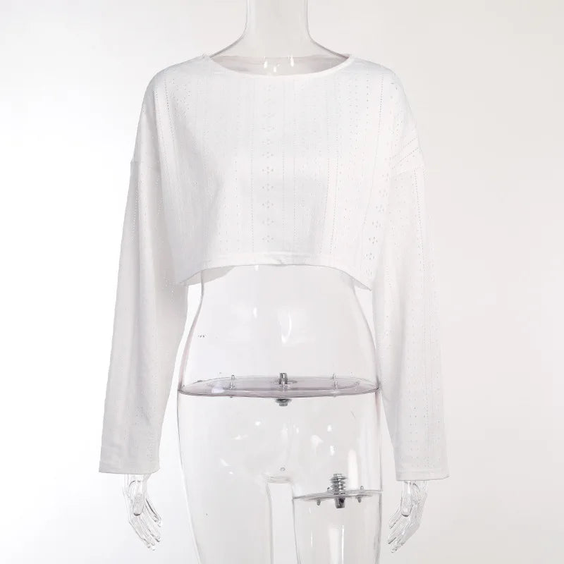 Soft Two-Piece Pajama Set with Long Sleeve Top and Shorts for Women
