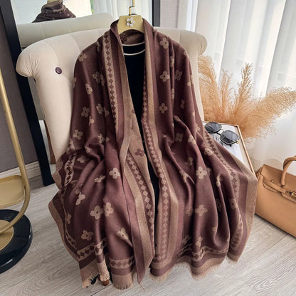 Golden Thread Shawl Lightweight Draping for Resort Wear