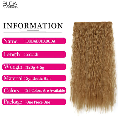 Long Clip In Hair Extensions for Length and Volume 22 Inch