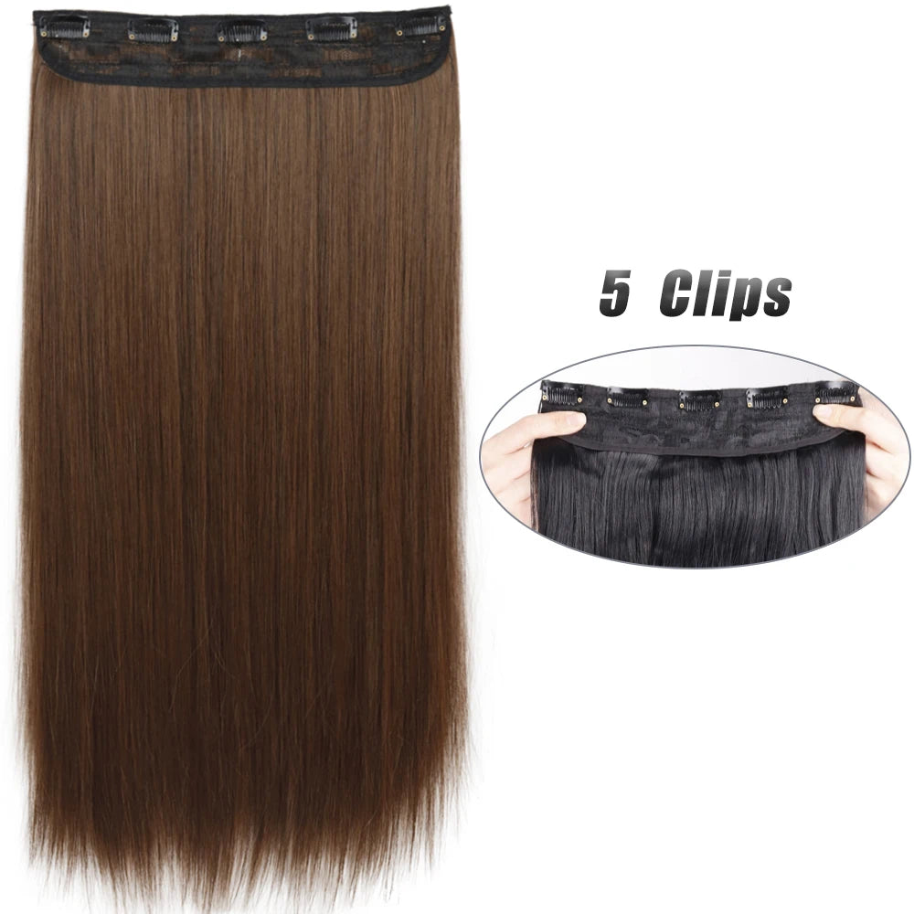 Wavy Clip In Hair Extensions Five Clip Set for Fuller Waves