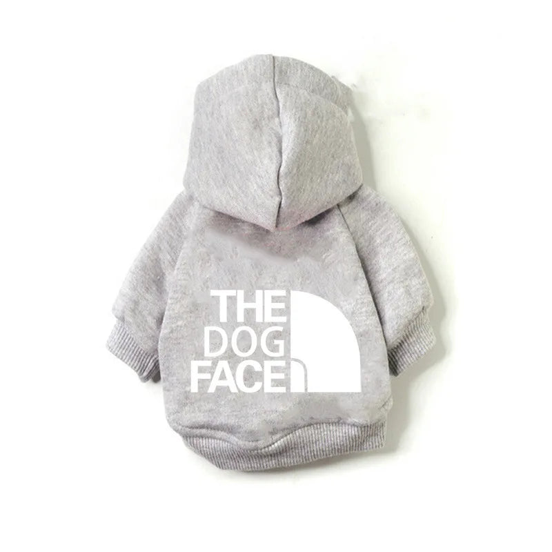 Designer Dog Clothes Hoodies The Dog Face Wind Coat Warm for Small Large Dogs Jacket Sweatshirt French Bulldog Jacket Clothing